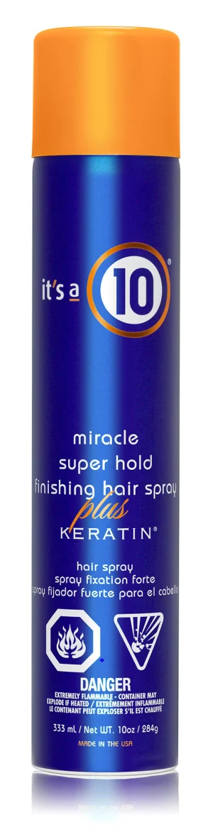 It's a 10 Miracle Finishing Spray Plus Keratin